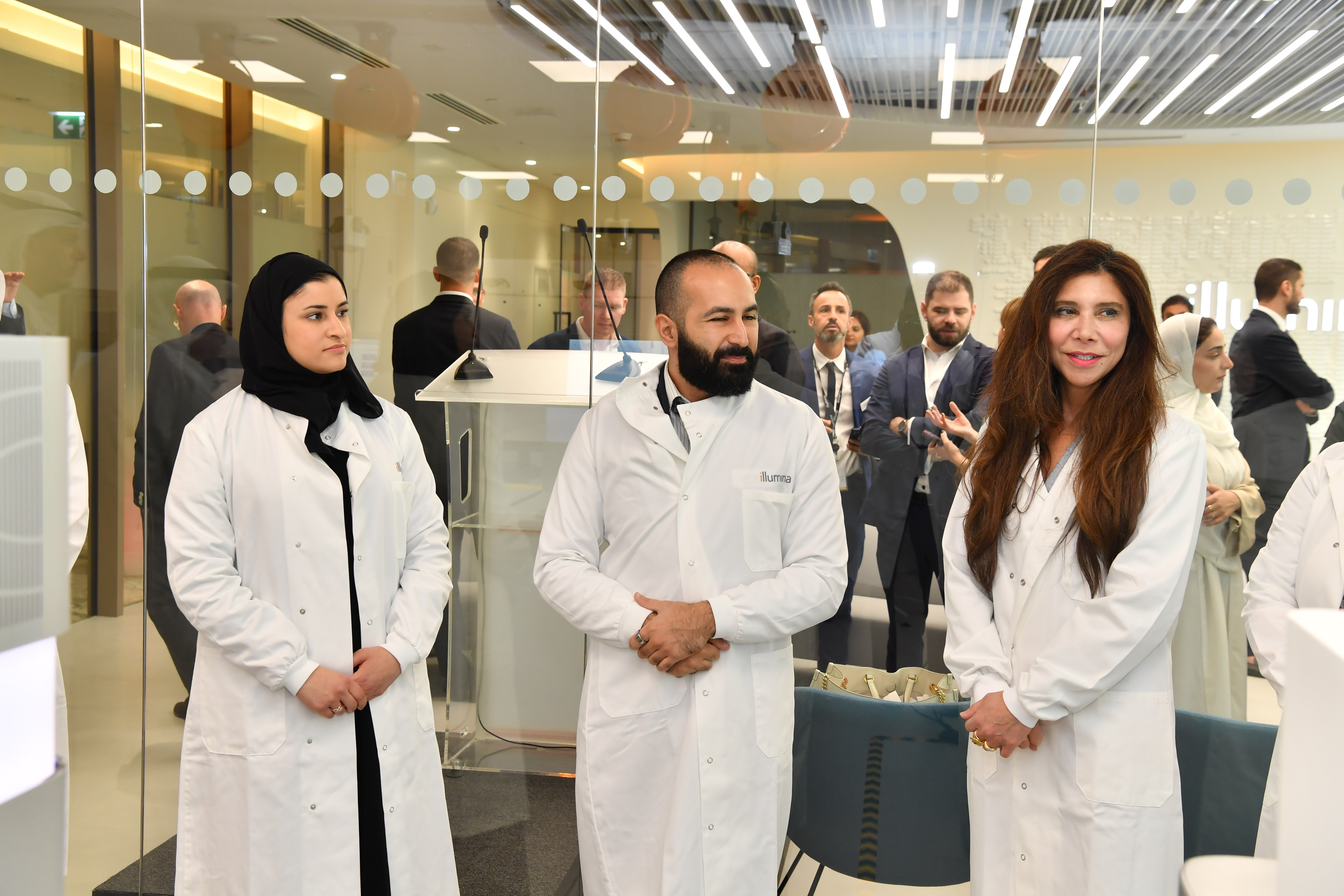 HE Sarah Al Amiri attends opening of new Illumnia genomics facility as Make it in the Emirates campaign gathers pace