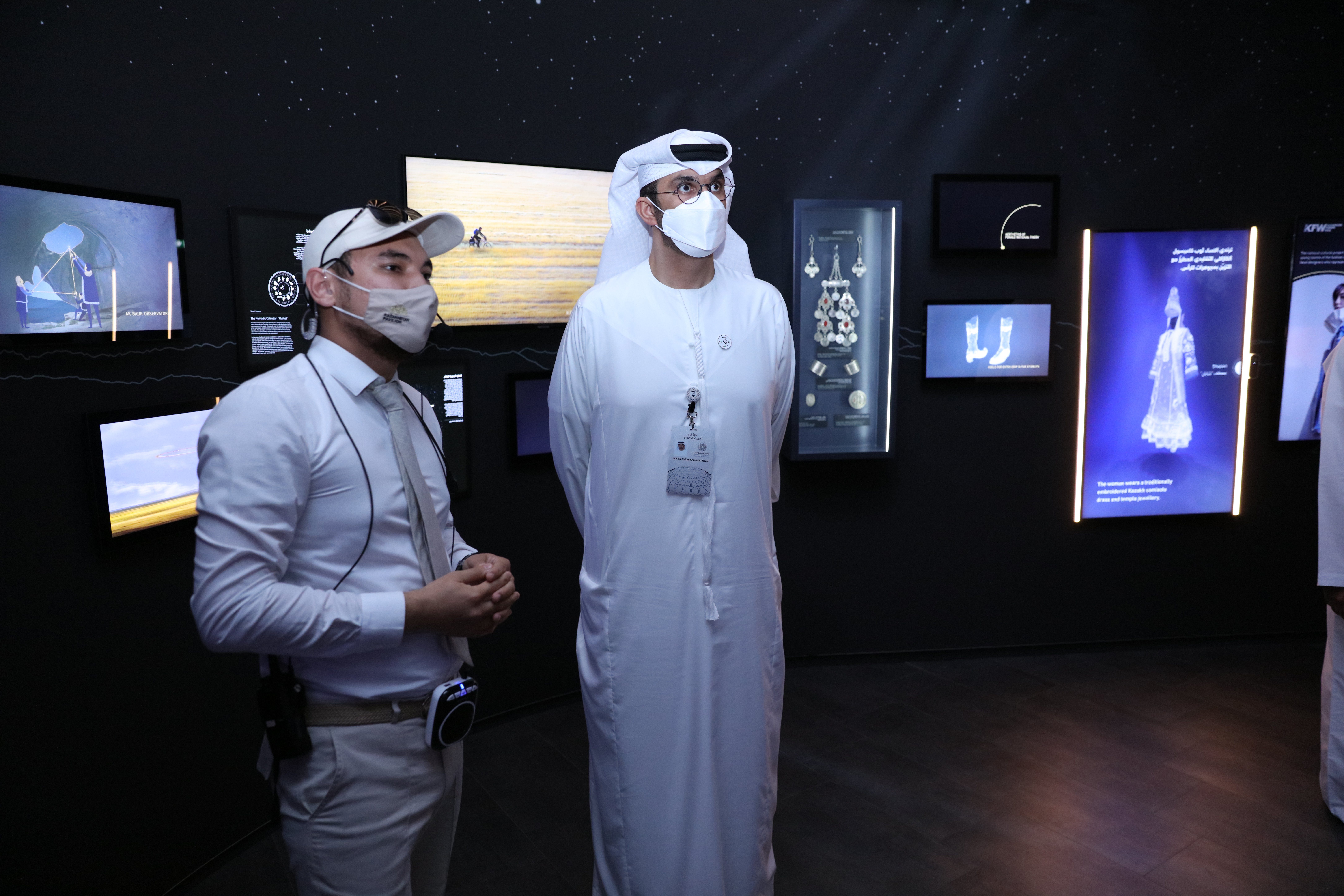 Sultan Al Jaber Visits Expo 2020 Dubai and Visits the Democratic Republic of the Congo, Kazakhstan and New Zealand Pavilions