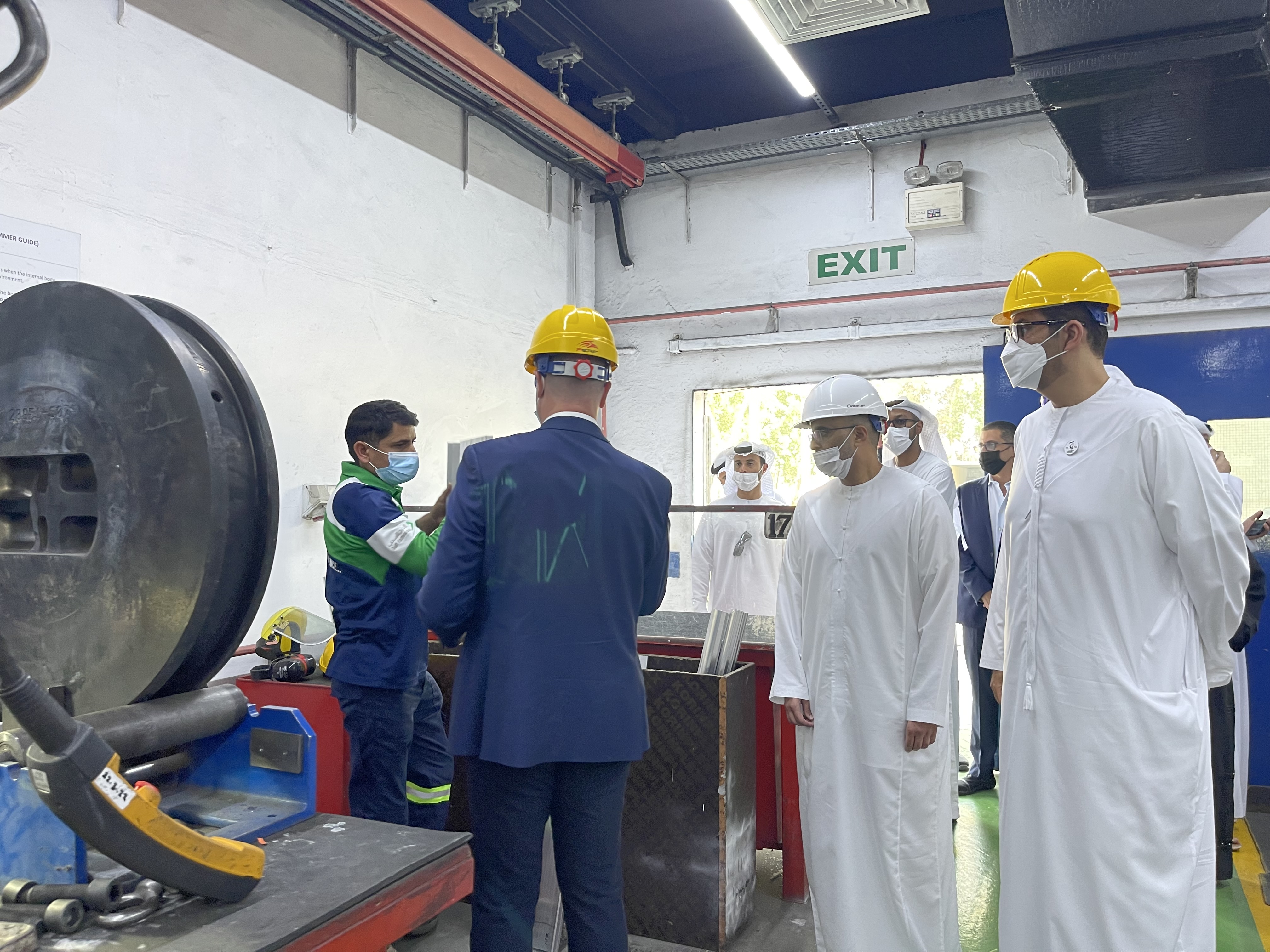 Sultan Al Jaber Visits Gulf Extrusions, one of the largest national aluminum extrusion factories in the Middle East
