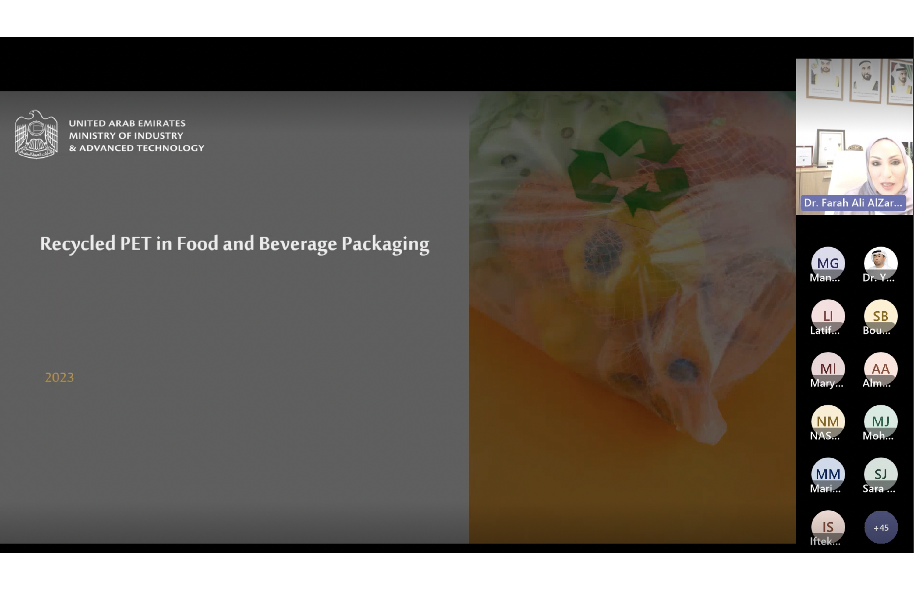 MoIAT promotes best practices and investment in recycled plastic food packaging 